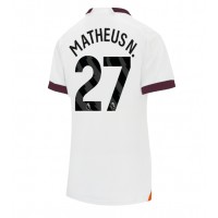 Dres Manchester City Matheus Nunes #27 Preč pre Ženy 2023-24 Krátky Rukáv